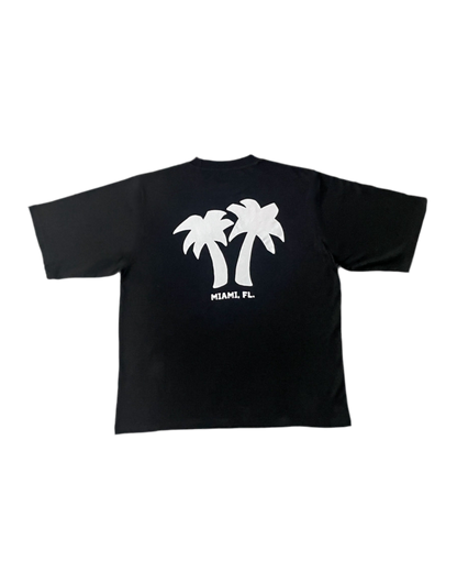 Southside Palm Tee -Black